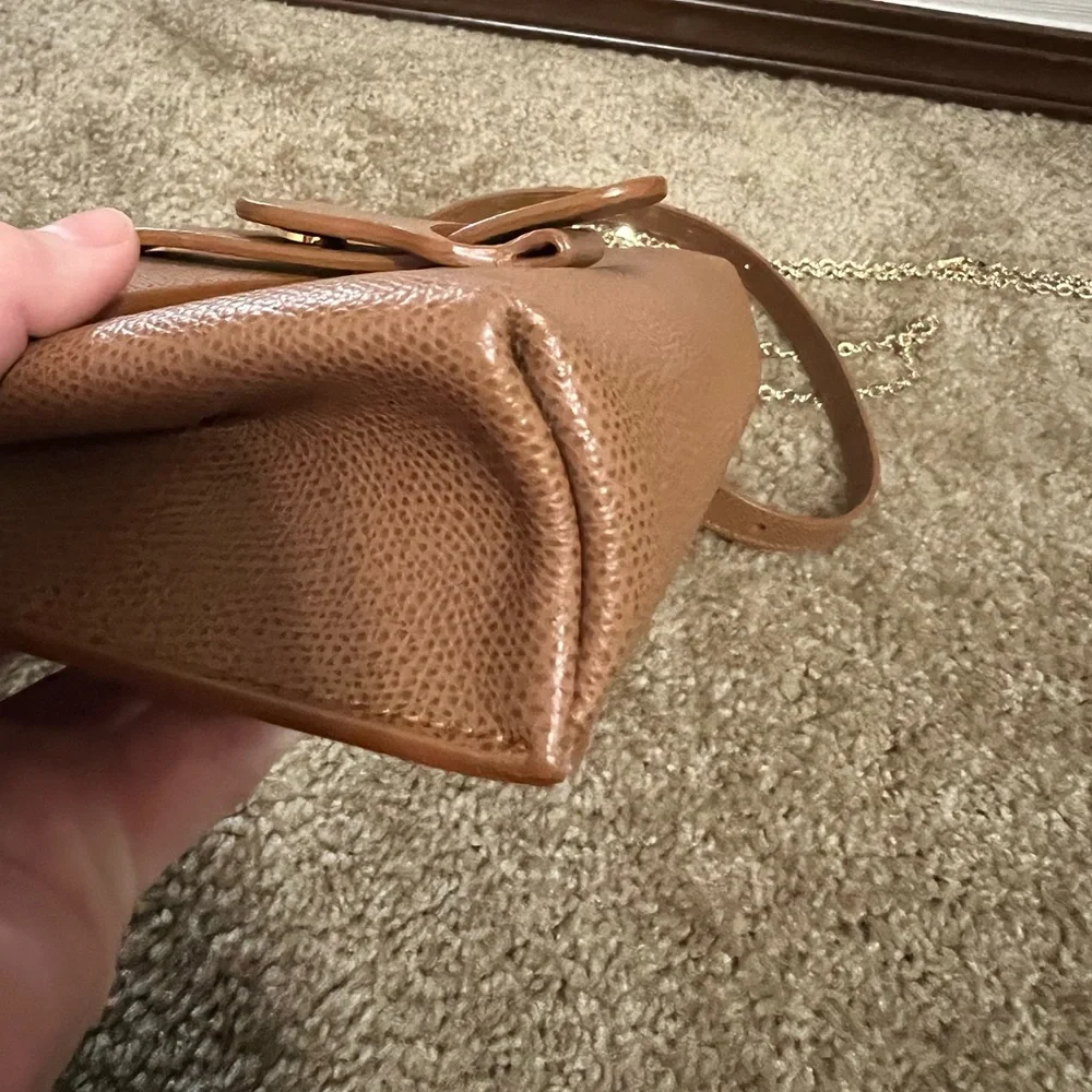 Senreve Aria Belt Bag with Gold Chain Pebbled Leather - Picture 2 of 7